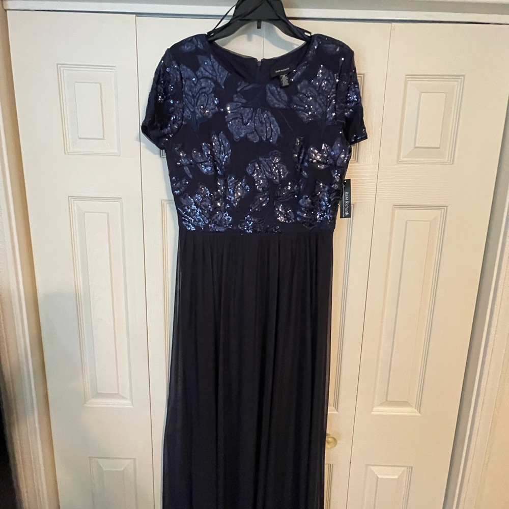 R&M Richards Navy Formal Dress, Size 12, NWT